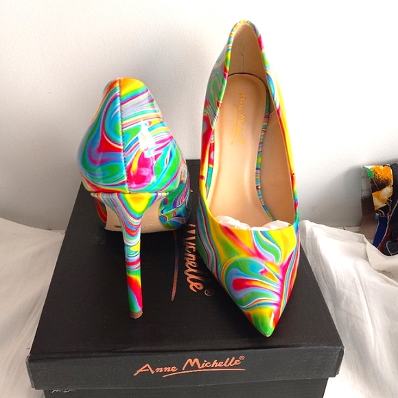 Ladies Colorful Stilleto Heel - Picture 4 of 10